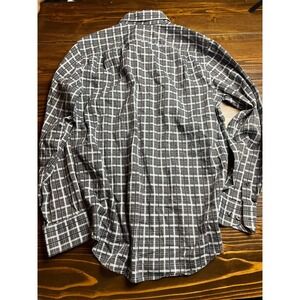 Kenneth Roberts Shirt, Men's Size Medium, Blue Brown, Button Up, Slim Fit